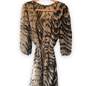 Black and tan Express dress